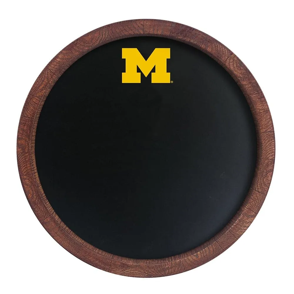 Michigan Wolverines: "Faux" Barrel Top Chalkboard