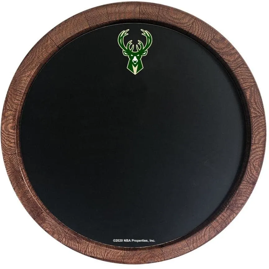 Milwaukee Bucks: Chalkboard "Faux" Barrel Top Sign