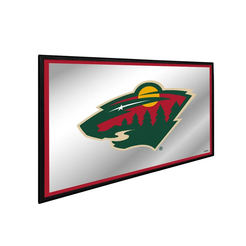 Minnesota Wild: Framed Mirrored Wall Sign