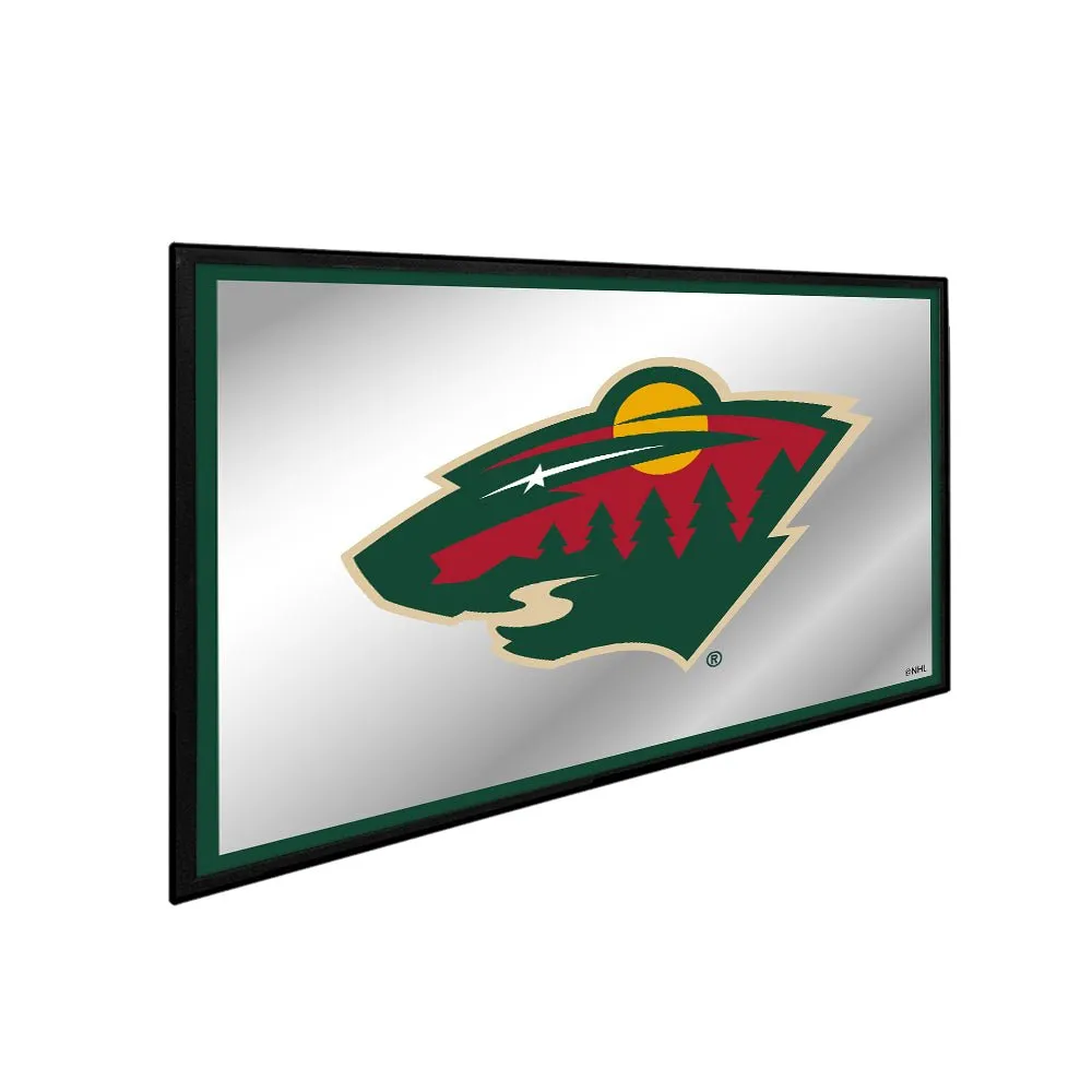 Minnesota Wild: Framed Mirrored Wall Sign