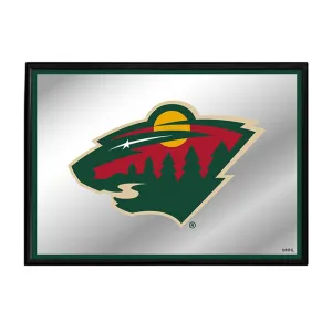 Minnesota Wild: Framed Mirrored Wall Sign