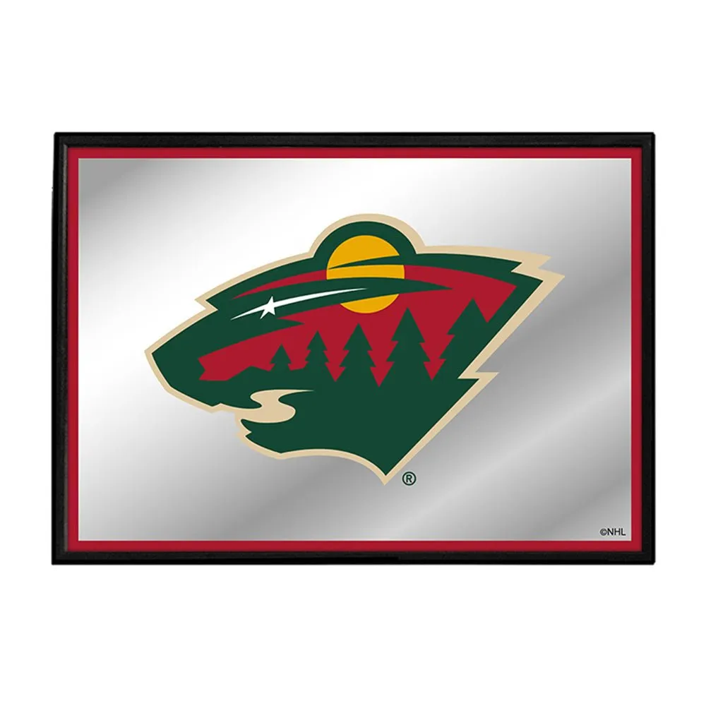 Minnesota Wild: Framed Mirrored Wall Sign