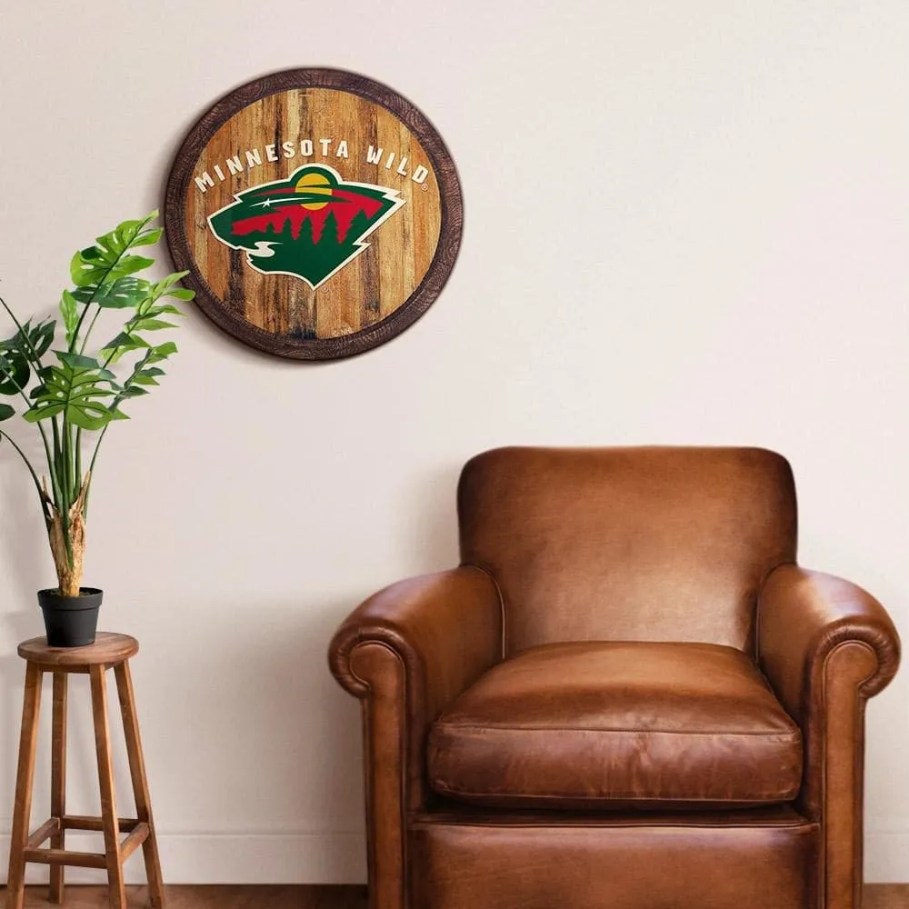 Minnesota Wild: "Faux" Barrel Top Sign