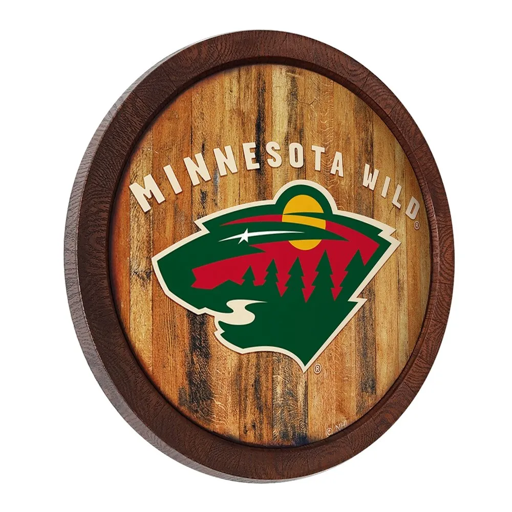 Minnesota Wild: "Faux" Barrel Top Sign