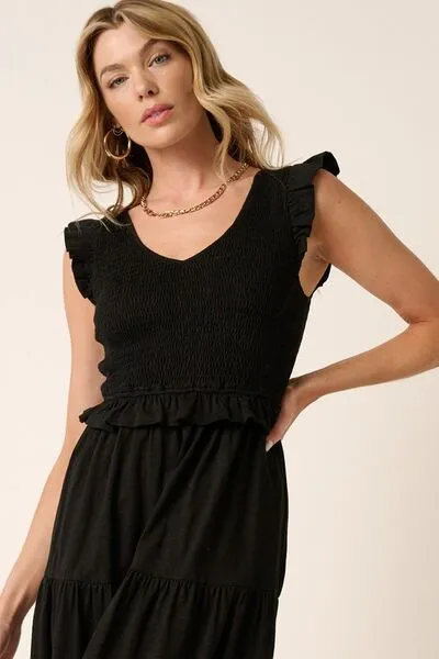 Mittoshop Ruffle Me Up Midi Dress