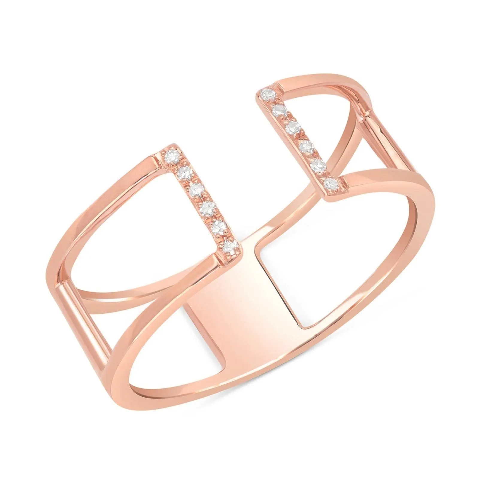 Modernist Diamond Ring