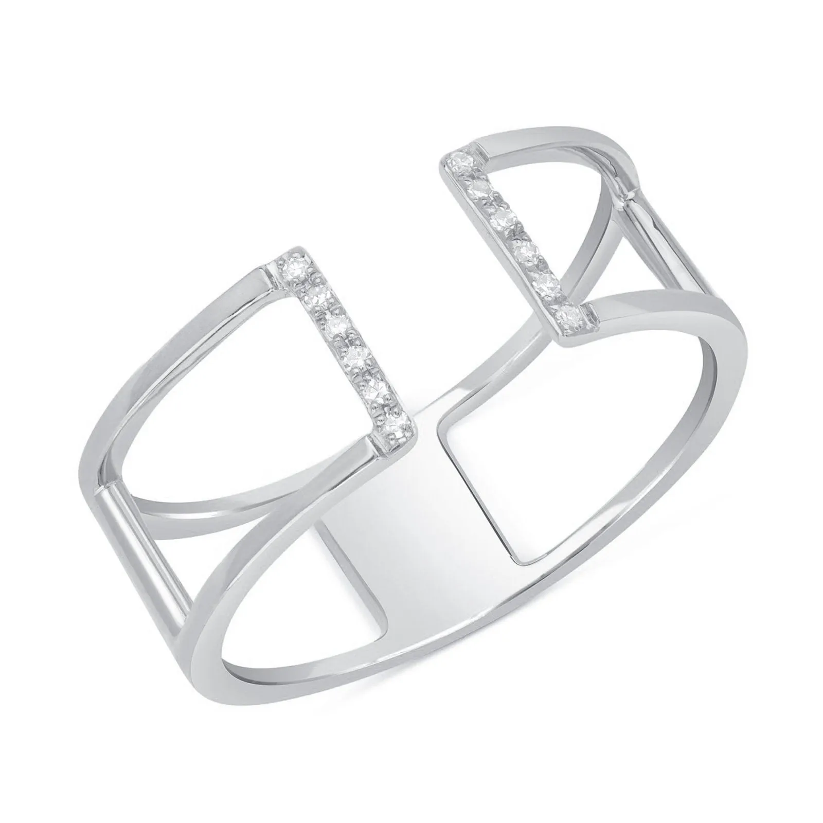 Modernist Diamond Ring