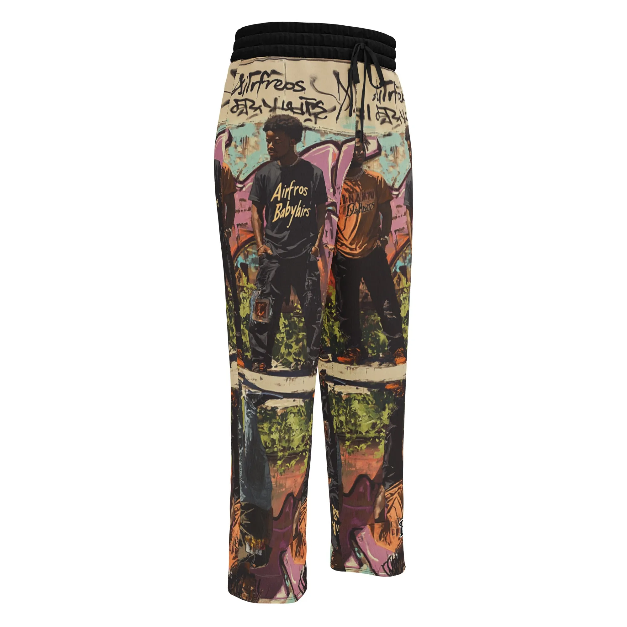 Nappy Gang Grafiti 3 Homies Wide Leg Joggers