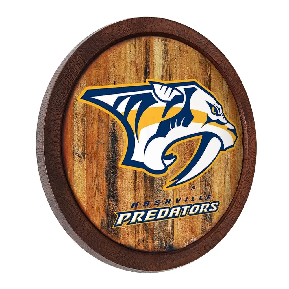 Nashville Predators: "Faux" Barrel Top Sign