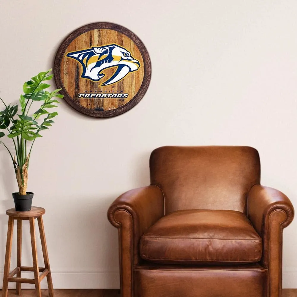 Nashville Predators: "Faux" Barrel Top Sign