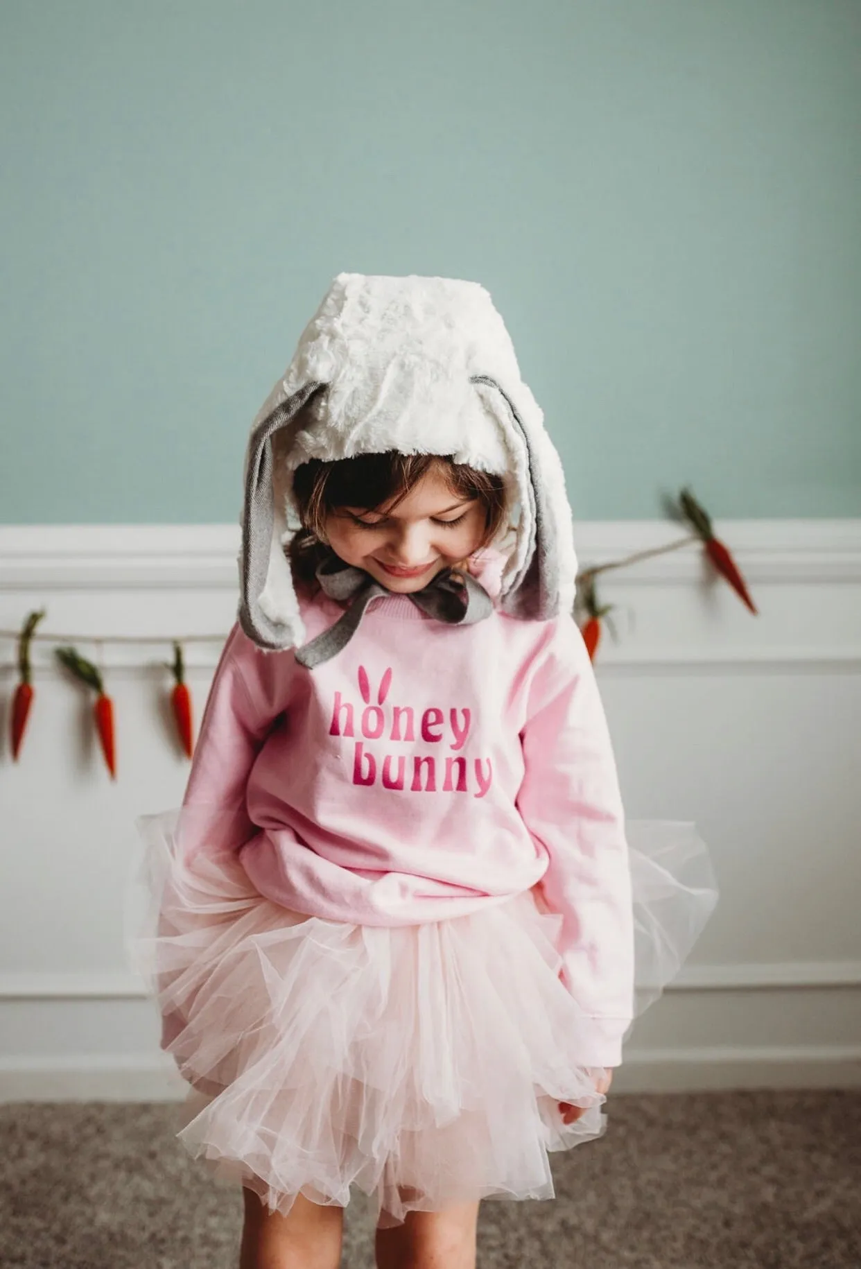 Navy & Seafoam Honey Bunny Sweatshirt