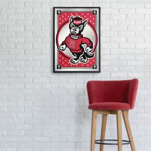 NC State Wolfpack: Team Spirit, Mascot - Framed Mirrored Wall Sign