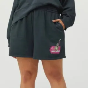 NEW Daydreamer Guitar Shop Boyfriend Sweat shorts vintage black
