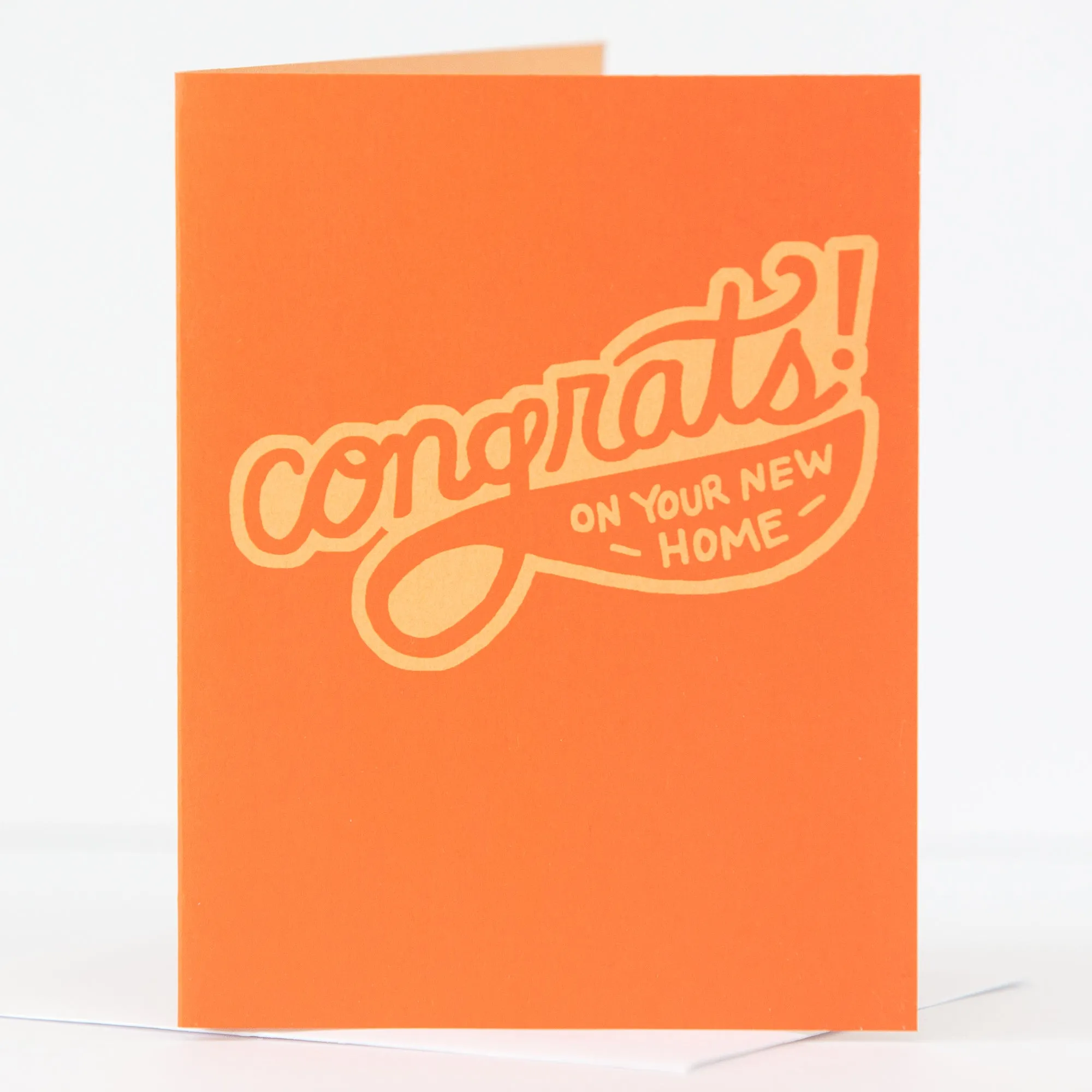 new home congratulations card, retro inspired congratulations card