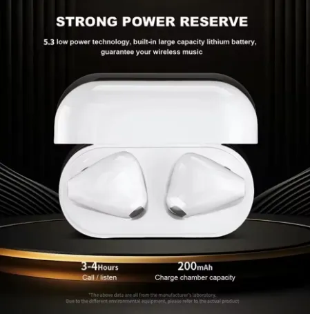NEW Pro 4 Wireless Earphones Bluetooth 5.3 Sports Headphones ANC Noise Reduction HD Mic Calls Touch Control New Pro4 Earbuds, Black