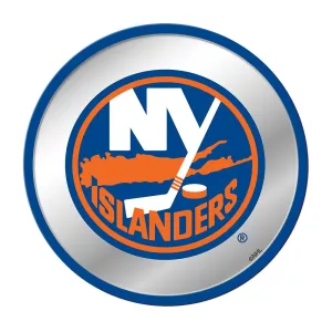 New York Islanders: Modern Disc Mirrored Wall Sign