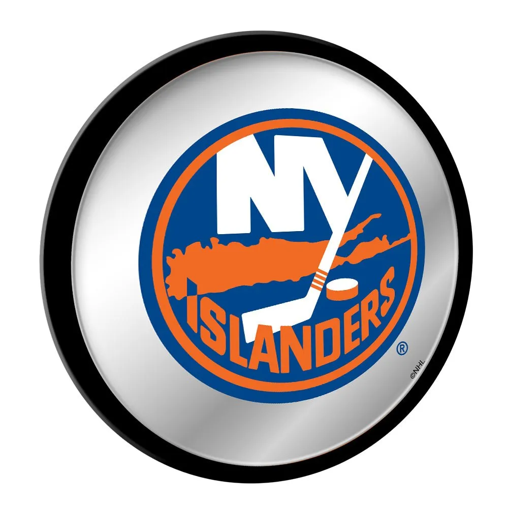New York Islanders: Modern Disc Mirrored Wall Sign