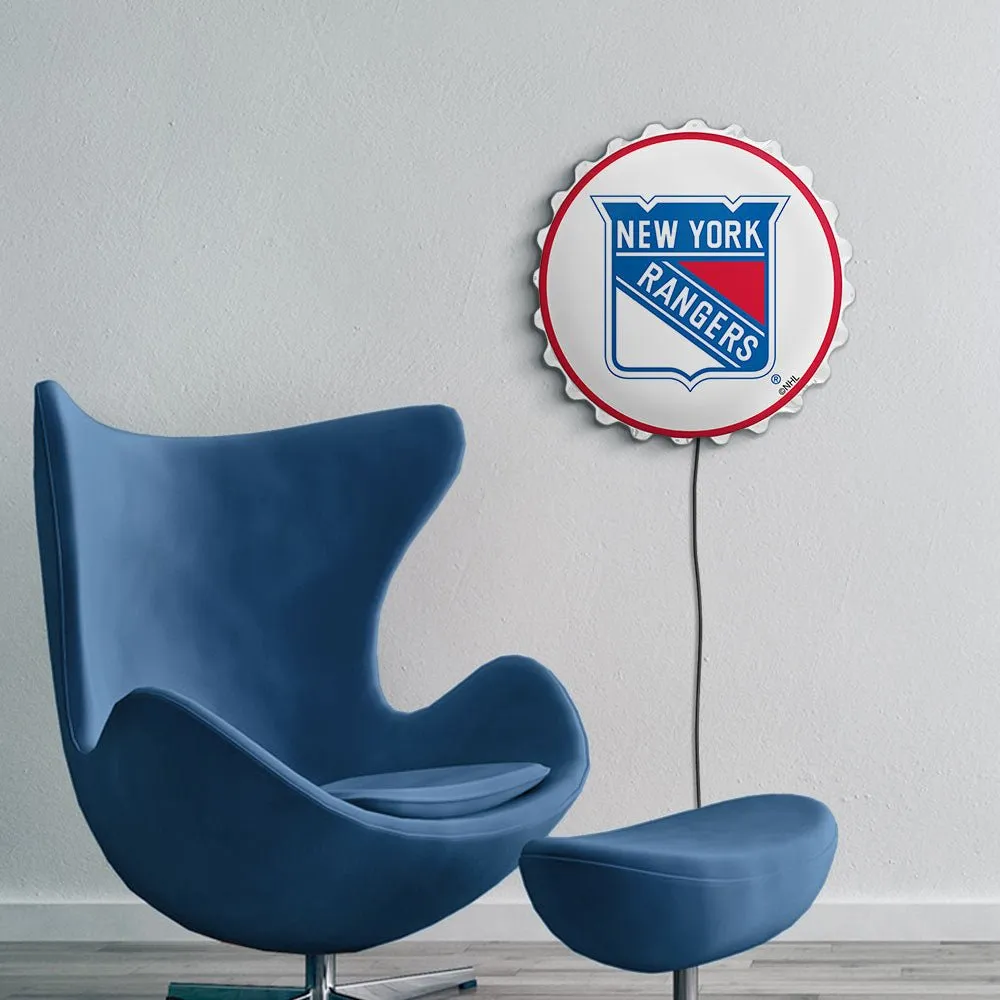 New York Rangers: Bottle Cap Wall Light