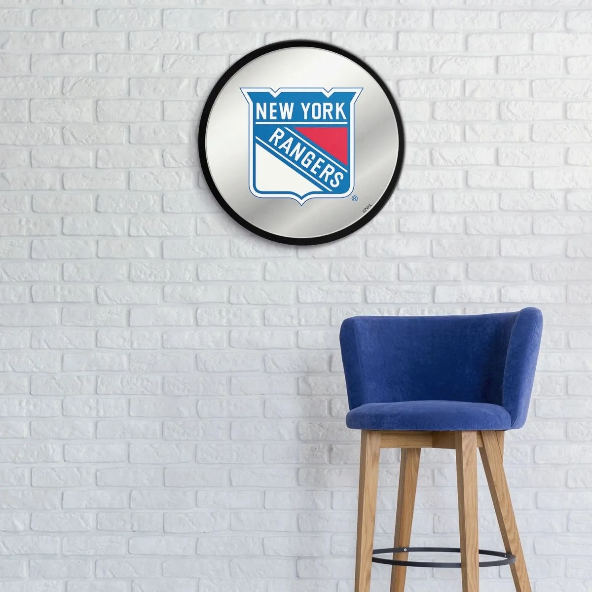 New York Rangers: Modern Disc Mirrored Wall Sign