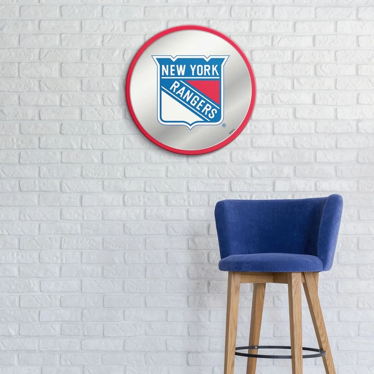 New York Rangers: Modern Disc Mirrored Wall Sign