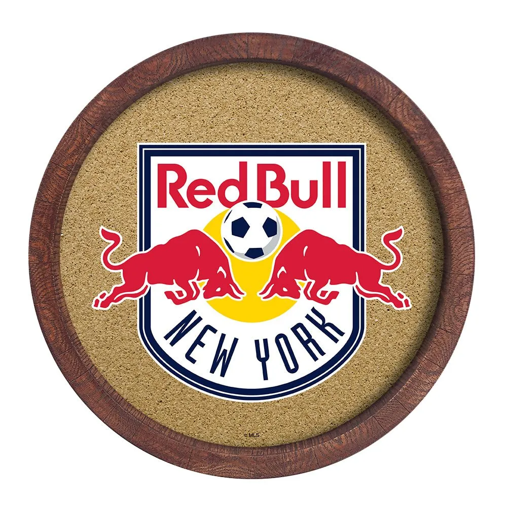 New York Red Bulls: "Faux" Barrel Framed Cork Board