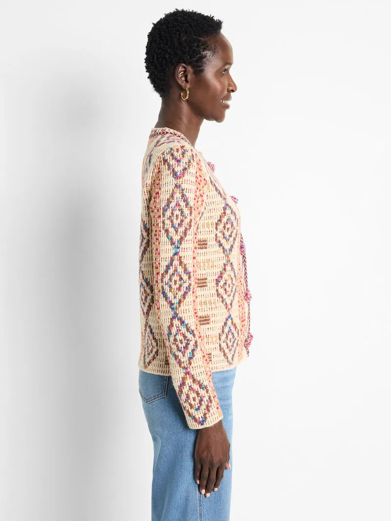 NIC ZOE Color Weave Knit Jacket
