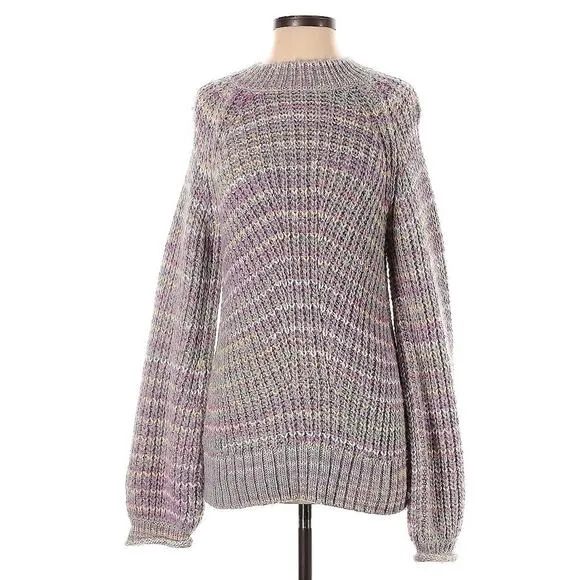 Nicholas Maliya Purple Marled Alpaca Wool Blend Sweater