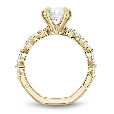 Noam Carver Marquise & Round Cut Diamond Engagement Ring