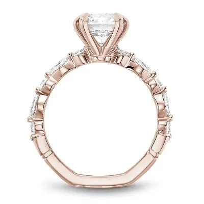 Noam Carver Marquise & Round Cut Diamond Engagement Ring