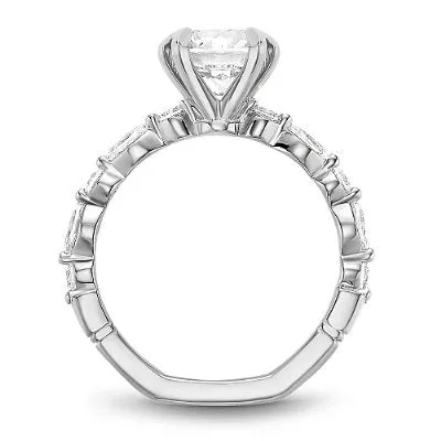 Noam Carver Marquise & Round Cut Diamond Engagement Ring