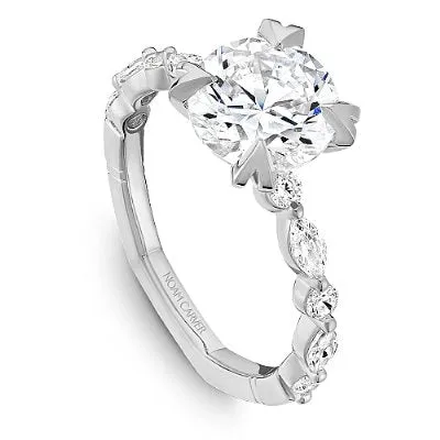 Noam Carver Marquise & Round Cut Diamond Engagement Ring