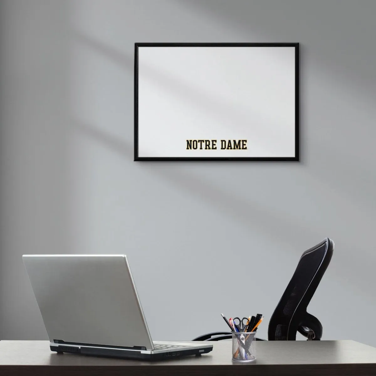 Notre Dame Fighting Irish: Wordmark - Framed Dry Erase Board