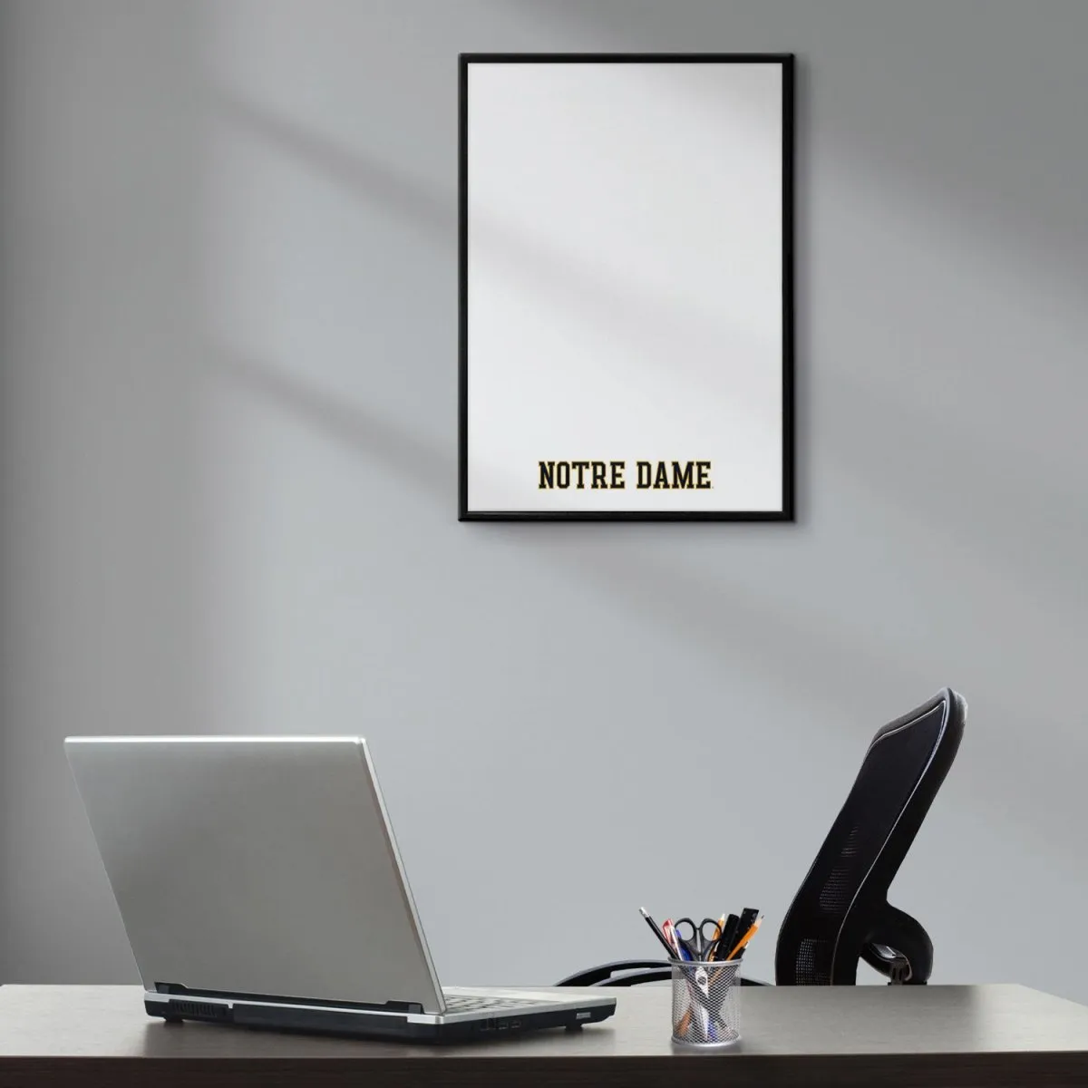 Notre Dame Fighting Irish: Wordmark - Framed Dry Erase Board