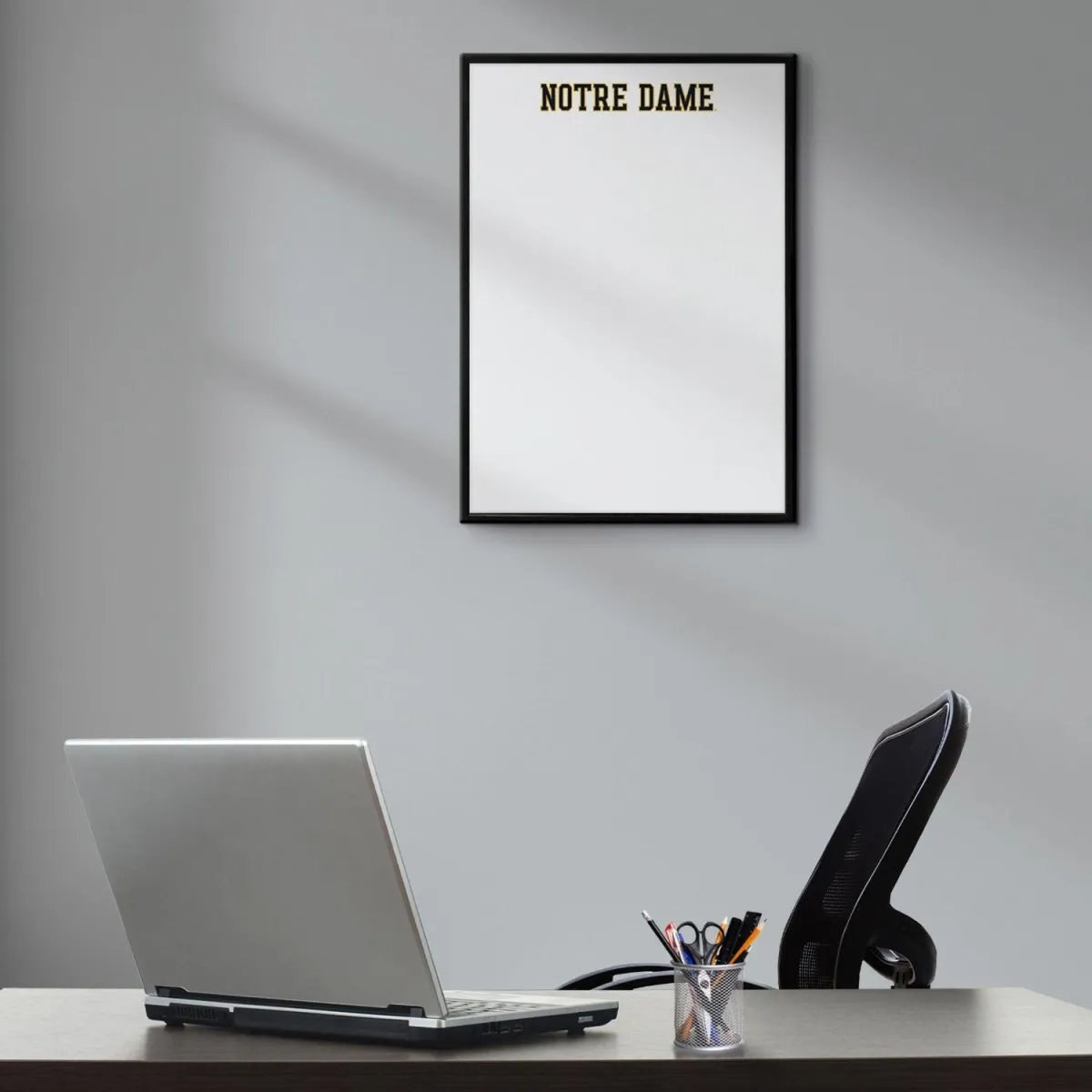 Notre Dame Fighting Irish: Wordmark - Framed Dry Erase Board