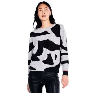 NWT NIC ZOE Dusk Days Abstract Sweater Size Small