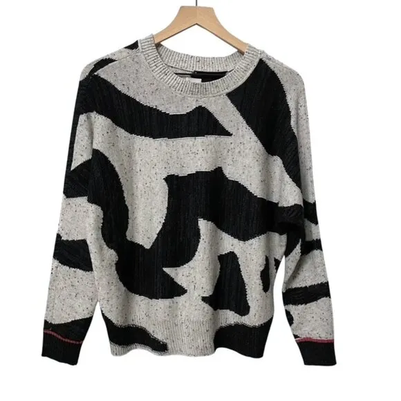 NWT NIC ZOE Dusk Days Abstract Sweater Size Small