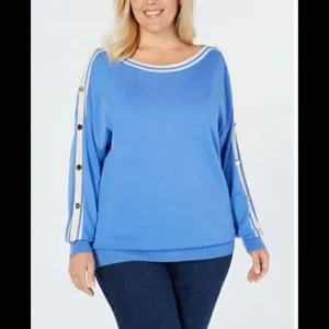 NWT Charter Club trimmed sleeve sweater