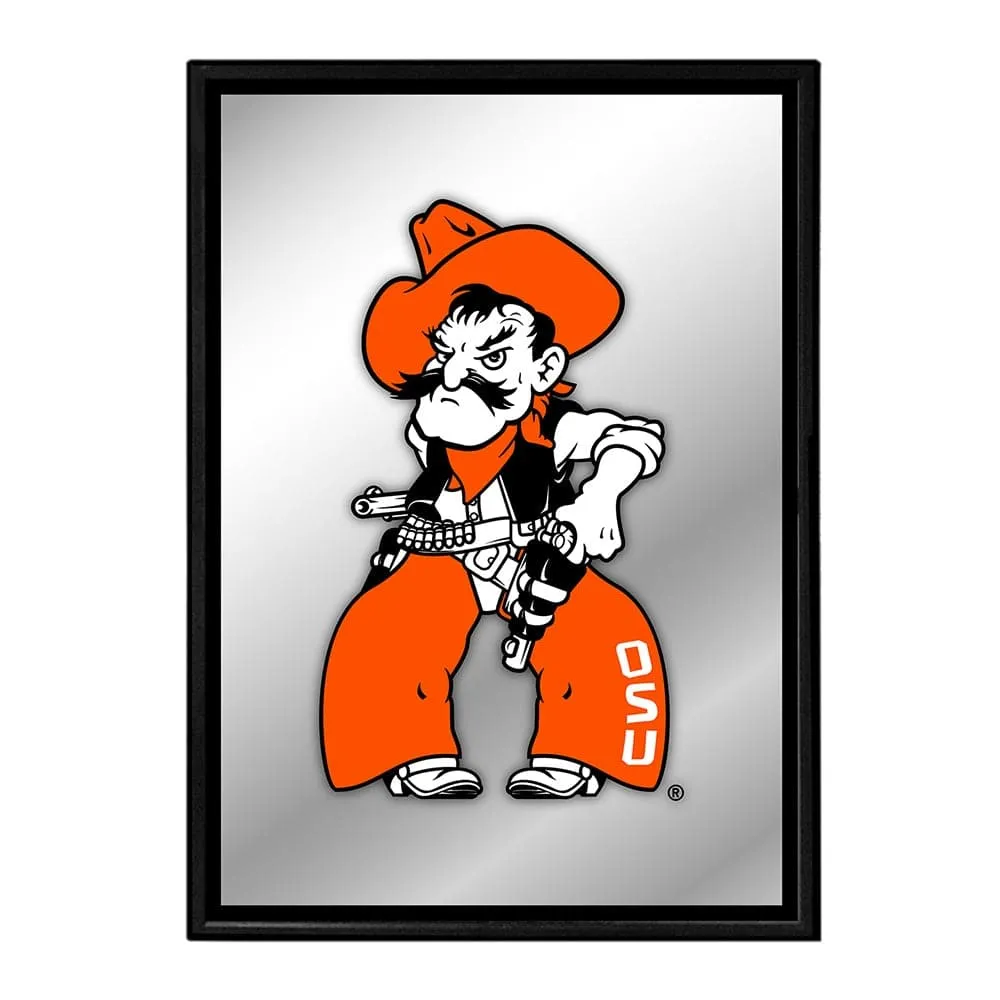 Oklahoma State Cowboys: Mascot - Framed Mirrored Wall Sign