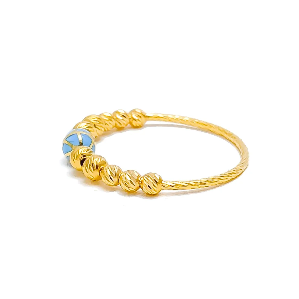 Opulent Graceful 21k Gold Ring