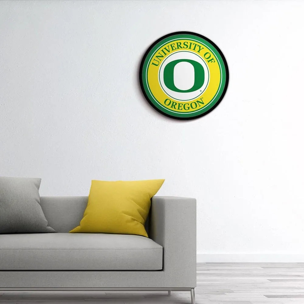 Oregon Ducks: Modern Disc Wall Sign