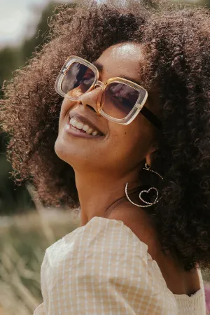 Oversized Square 70s Sunglasses