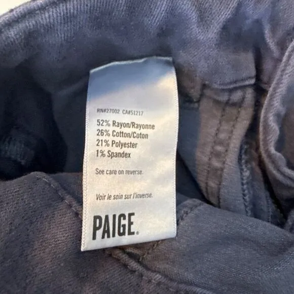 Paige Womens Joggers Size 25 Rayon Cotton Blend