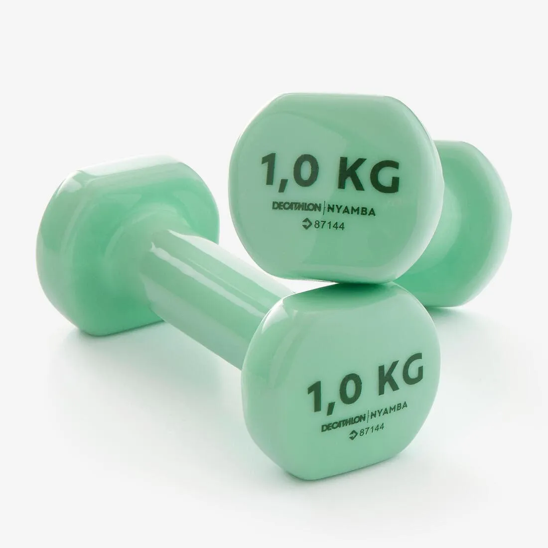 PAIRE D'HALTÈRES FITNESS 2*1 KG - VERT