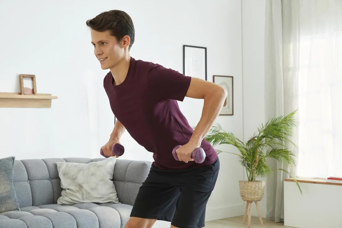 PAIRE D'HALTÈRES FITNESS 2*1,5 KG - BORDEAUX