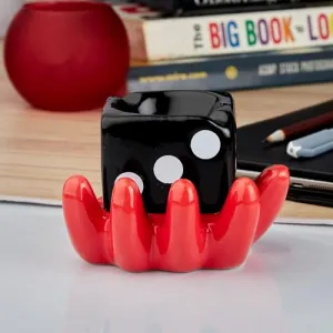Pakhi Decor Groovy Ceramic Ashtray – Colorful Retro Smoking Accessory with Funky Design – Unique Decor for Smokers & Collectors, Red/Black (10768)