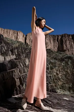 Panamik Woollen Dress (Dusty Pink)