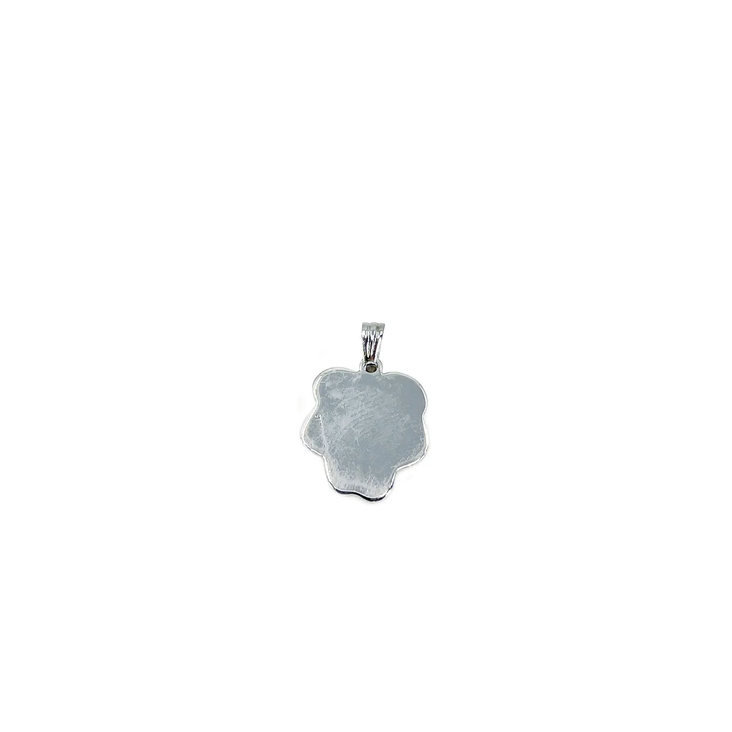 Pansy Vintage Japanese Saltwater Cultured Akoya Brushed Pendant- Sterling Silver