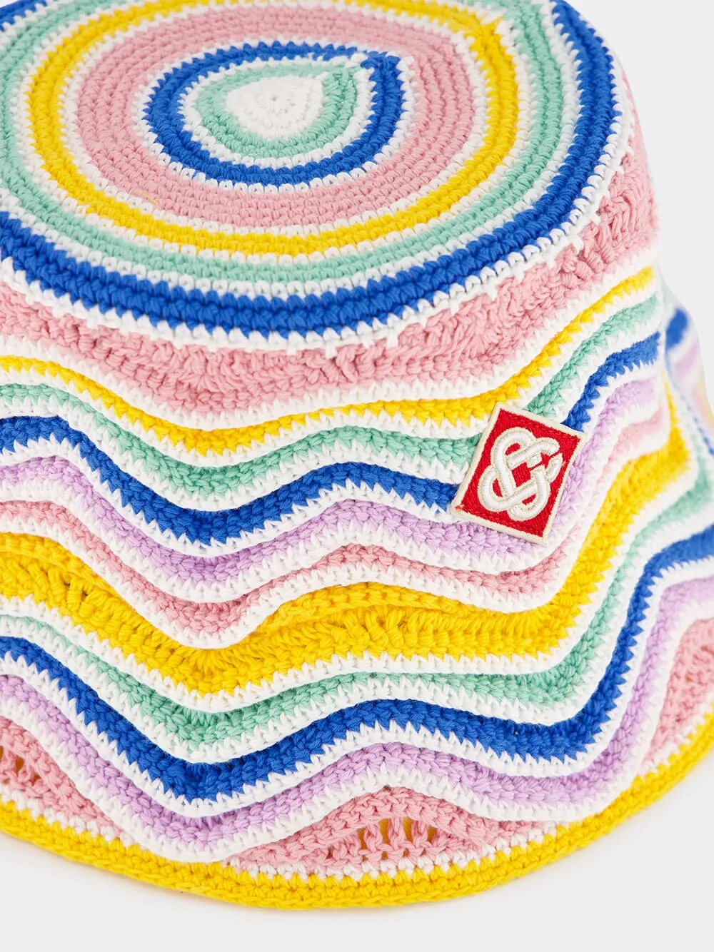 Pastel Zig Zag Bucket Hat