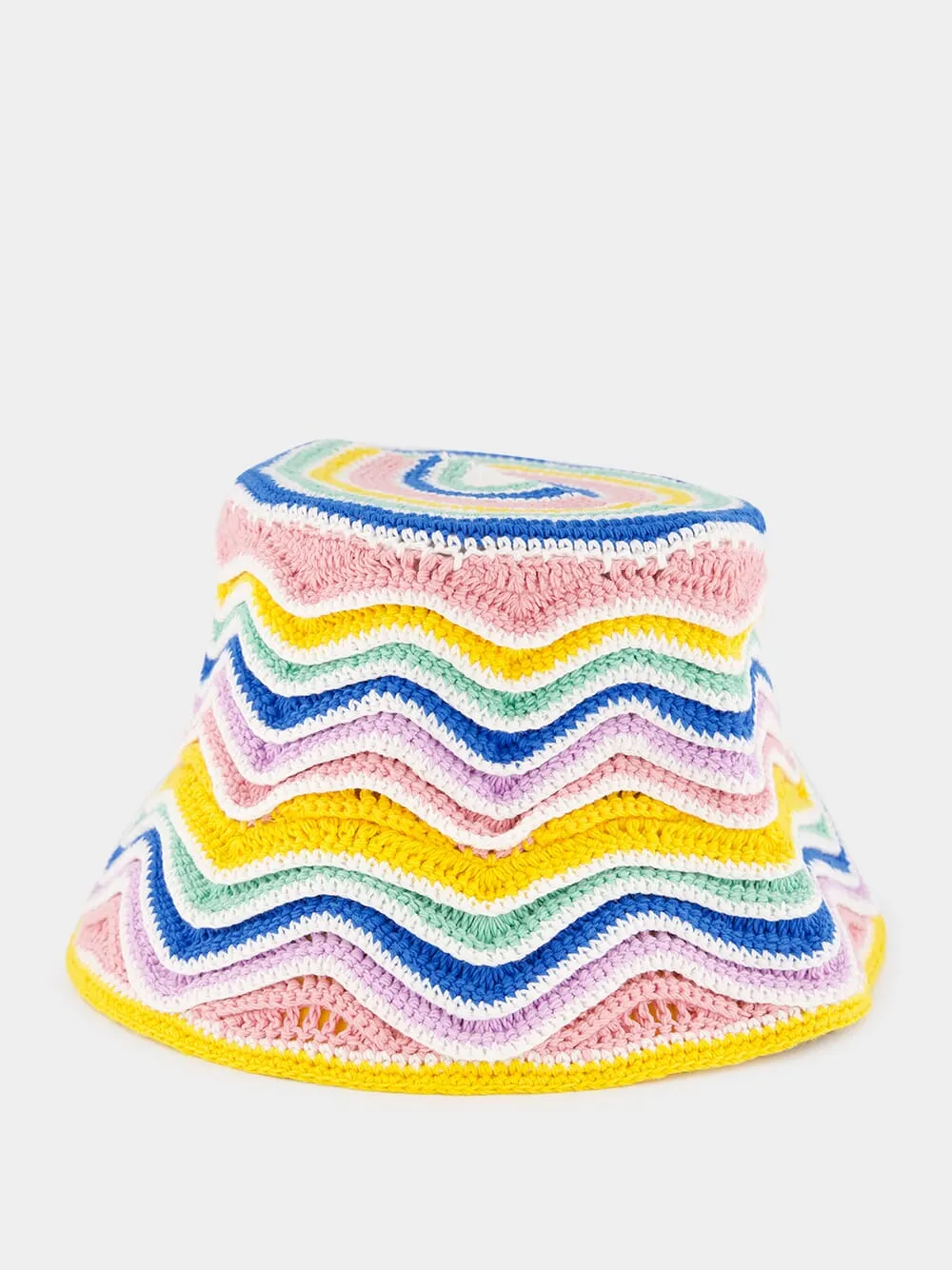 Pastel Zig Zag Bucket Hat