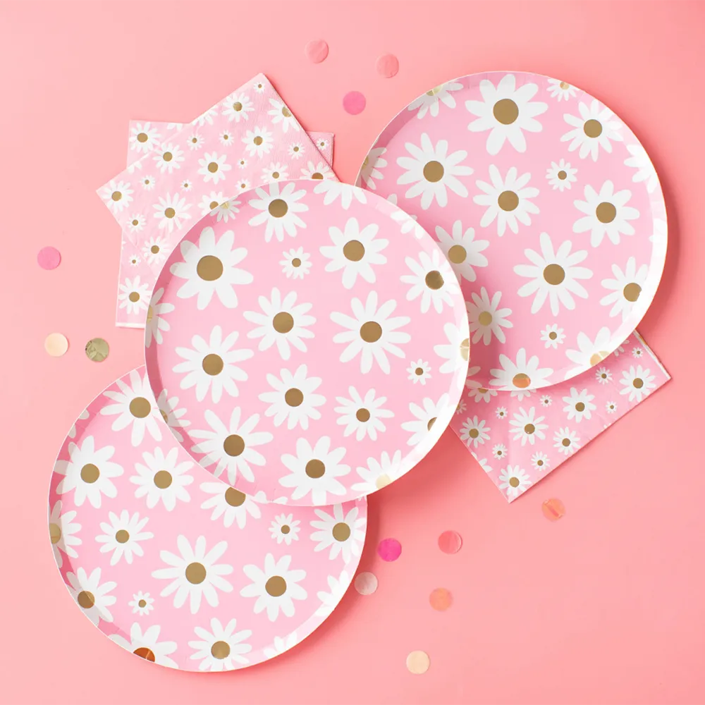 Peace & Love Daisy Large Napkins - 16  Pack